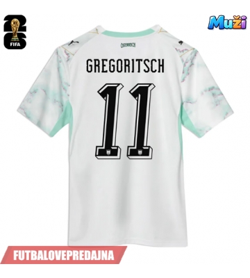 Lacne Muži Futbalové dres Rakúsko Michael Gregoritsch #11 MS 2026 Krátky Rukáv - Preč
